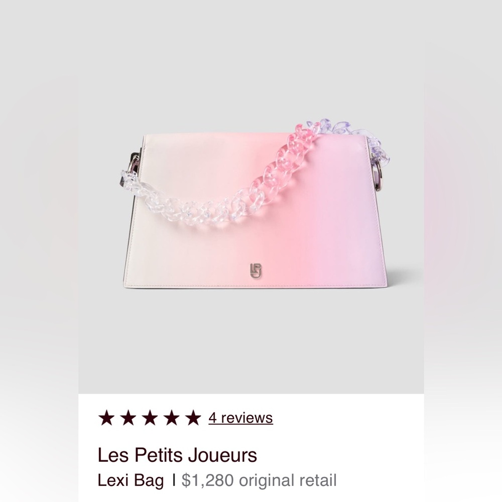 Les Petits Joueurs Lexi Pink Ombre Shoulder Bag